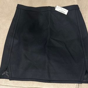 NWT Black Wool Mini Skirt